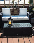 Outsunny 4 Piece Wicker Patio Furniture Set - From Where -