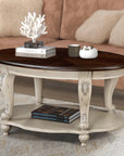 Oval Wood Coffee Table - From Where -