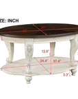 Oval Wood Coffee Table - From Where -
