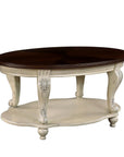 Oval Wood Coffee Table - From Where -