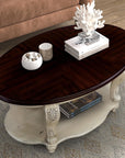 Oval Wood Coffee Table - From Where -