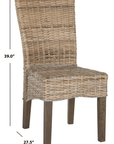 Ozias Wicker Dining Chair (Set of 2) - From Where Finds -