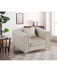 Paige Accent Chair Ivory - From Where -