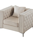 Paige Accent Chair Ivory - From Where -