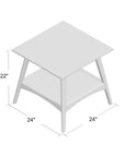 Parker End Table with Storage - From Where -