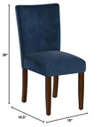 Parsons Classic Velvet Dining Chair (Set of 2) - From Where -