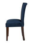 Parsons Classic Velvet Dining Chair (Set of 2) - From Where -