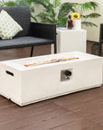 Patio Terrazzo Fire Pit Table - From Where -