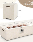 Patio Terrazzo Fire Pit Table - From Where -