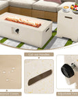 Patio Terrazzo Fire Pit Table - From Where -