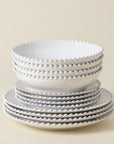 Pearl 12 - Piece Dinnerware Set with Soup/Pasta Bowl - From Where Finds -