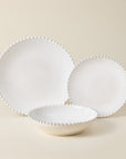 Pearl 12 - Piece Dinnerware Set with Soup/Pasta Bowl - From Where Finds -
