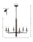 Penbrook 6 - Light Chandelier - From Where Finds -