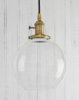 Pendant Light with Clear Glass Shade - From Where -