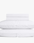 Percale Sheet Set - White K/CK