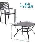 PHI VILLA 5 - Piece Patio Dining Set - From Where -