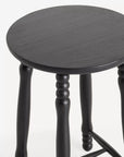 Pierre Turned Wood Counter Stool - From Where -