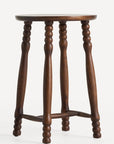 Pierre Turned Wood Counter Stool - From Where -
