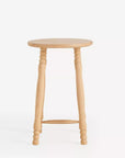Pierre Turned Wood Counter Stool - From Where Finds -