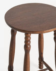 Pierre Turned Wood Counter Stool - From Where -