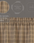 Plaid Cotton Farmhouse Curtains - From Where -