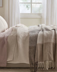 Plaid Wool Alpaca Throw - From Where Finds -