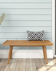 Plank+Beam Entryway Bench, Wooden End of Bed Bench for Bedroom, Mid - Century Modern Square Bench for Hallway, Living Room, Indoor, Porch, 41.25", Pecan - From Where -