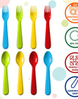 Plaskidy 16 Pc Plastic Toddler Utensils Set - From Where -
