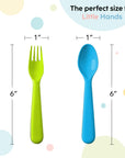 Plaskidy 16 Pc Plastic Toddler Utensils Set - From Where -