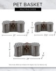 Plastic Wicker Pet Toy Storage Basket - From Where -