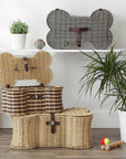 Plastic Wicker Pet Toy Storage Basket - From Where -
