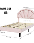 Platform Bed Frame with LED Light - From Where -