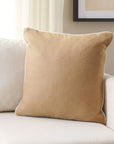 Alaia, 18 X 18, Camel/Ivory, Wool Pillow- PLS7223B-1818