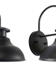 Safavieh Linden Outdoor Wall Sconce - Black (Set of 2)