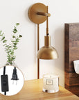 Plug - in Metal Wall Lights Brass (Set of 2) - From Where -