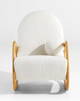 Pollie White Snow Boucle Nursery Rocking Chair - From Where -