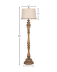 Polyresin 60" Floor Lamp - From Where -