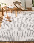 Poolside Offset Stripe Area Rug - From Where -