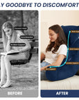 Portable Reading Pillows with Headrest - From Where -