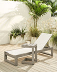 Portside Chaise Lounge & Side Table Set - From Where -