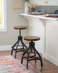 Powell Darwin Swivel Stool (Set of 2) - From Where -