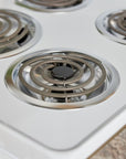 Premier 4 Elements 2.4 cu ft Freestanding Electric Range White - From Where -
