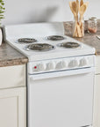 Premier 4 Elements 2.4 cu ft Freestanding Electric Range White - From Where -