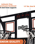 Premium Indoor Arcade Basketball Game with Steel Frame and Polycarbonate Backboard - From Where -