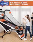 Premium Indoor Arcade Basketball Game with Steel Frame and Polycarbonate Backboard - From Where -