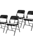 Premium Vinyl Upholstered Folding Chair - From Where -