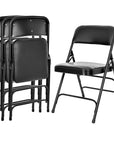 Premium Vinyl Upholstered Folding Chair - From Where -