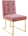 Privy Performance Velvet Dining Chair (Set of 2) - From Where Finds -