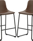 PU Leather Bar Stools (Set of 2) - From Where -