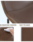 PU Leather Bar Stools (Set of 2) - From Where -